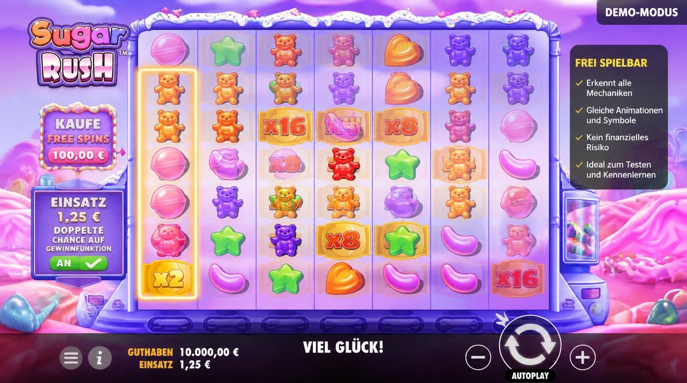 Demo-Version von Sugar Rush ohne Geld