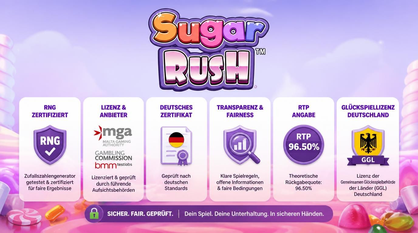 Sicheres Spiel mit Lizenz und geprüfter RTP